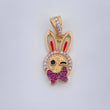 Dije Conejo 2.35gr / 1 in / Tres Oros  18K %