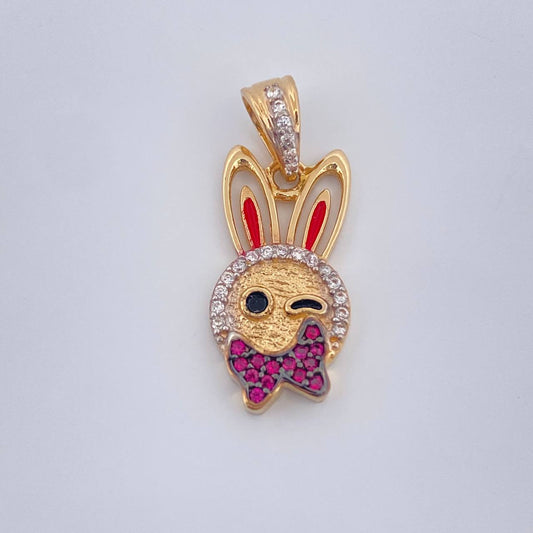 Dije Conejo 2.35gr / 1 in / Tres Oros  18K %