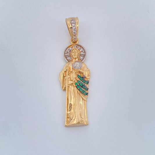 Dije San Judas 4.6gr / 1 1/2 in / Tres Oros  18K %
