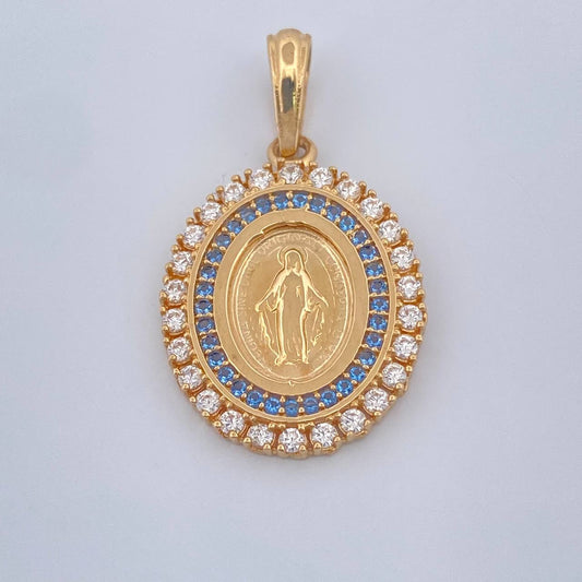 Dije Virgen Milgrosa 2.9gr / 1 in / Oro Amarillo 18K %