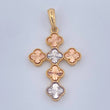 Dije Cruz Trebol 4.35gr / 1 3/4 in / Tres Oros 18K %