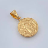 Pendant Saint Benedict 0.65gr / 3/4 in / 18K Yellow Gold %