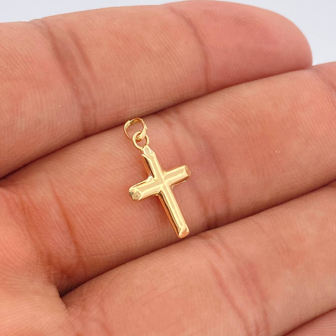 Dije Cruz 0.4gr / 3/4 in / Oro Amarillo 18K %
