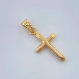 Dije Cruz 0.4gr / 3/4 in / Oro Amarillo 18K %