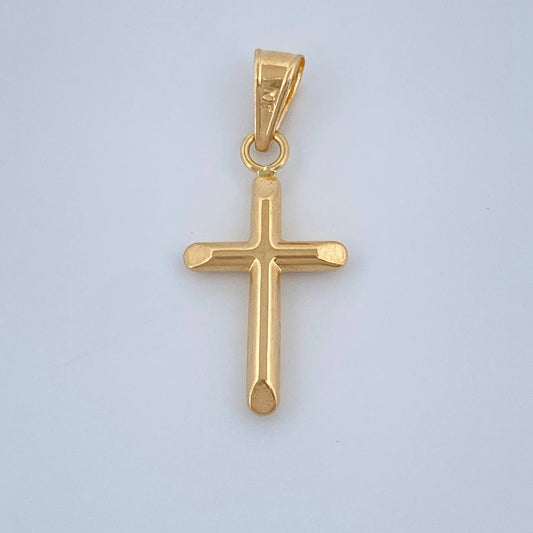 Dije Cruz 0.4gr / 3/4 in / Oro Amarillo 18K %