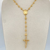 Rosario Virgen Milagrosa 8.55gr / 22 in / 5mm - 4mmmm Oro Amarillo 18K %