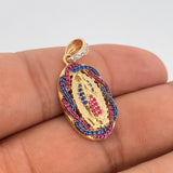 Dije Virgen De Guadalupe 3.75gr / 1 1/4 in / Tres Oros 18K %