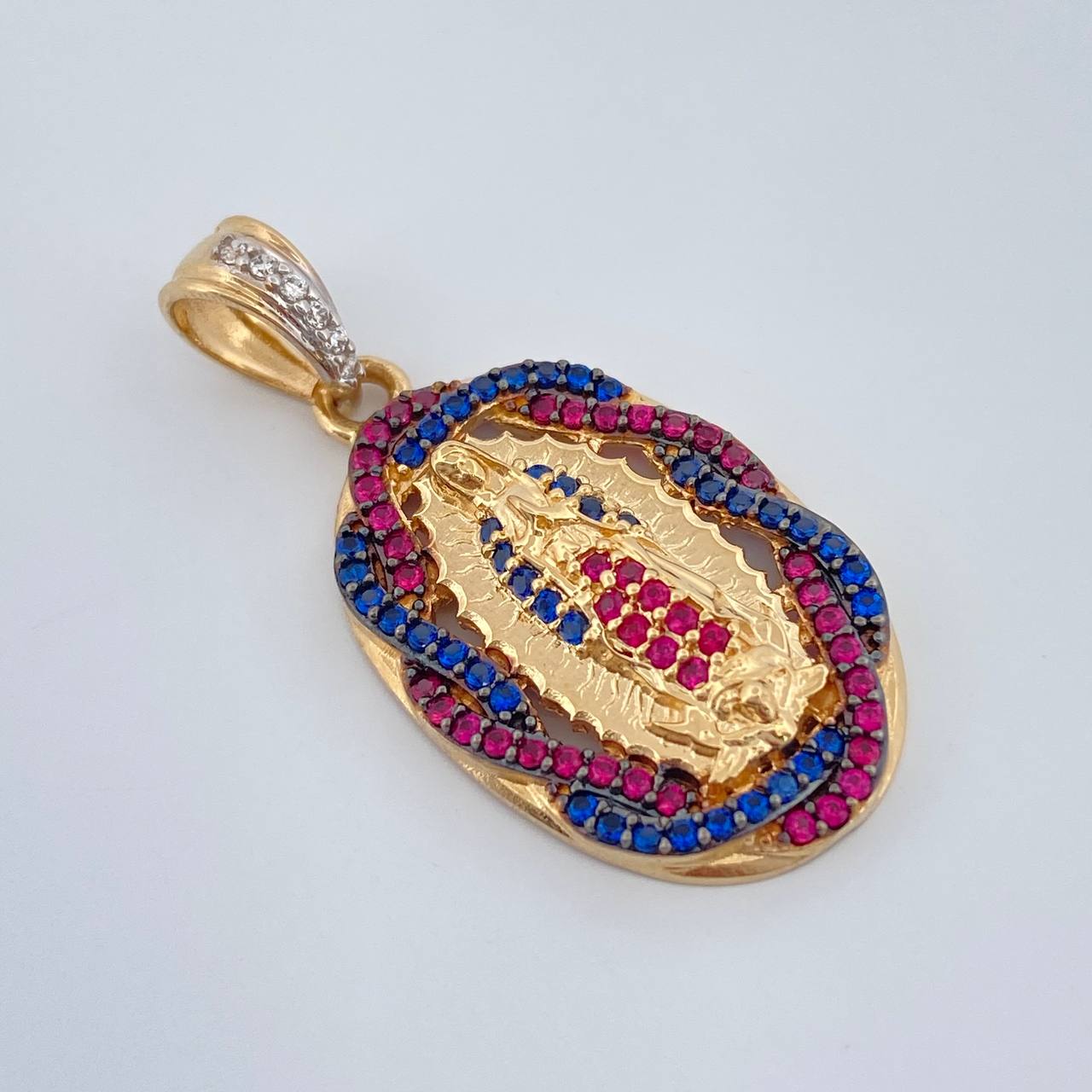 Dije Virgen De Guadalupe 3.75gr / 1 1/4 in / Tres Oros 18K %