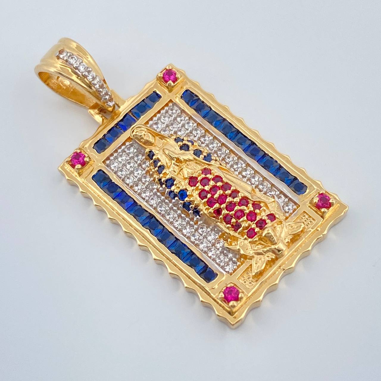 Dije Virgen De Guadalupe 7.35gr / 1 1/2 in / Tres Oros 18K %