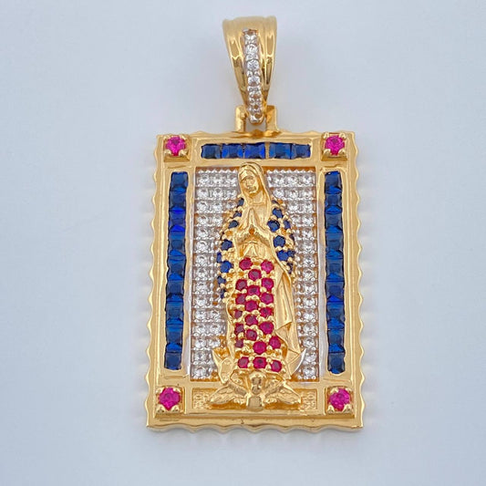 Dije Virgen De Guadalupe 7.35gr / 1 1/2 in / Tres Oros 18K %