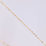 Classic Link Chain Heart Silhouette Pendant 1.25g / 17 3/4 in / 1mm 18K Yellow Gold