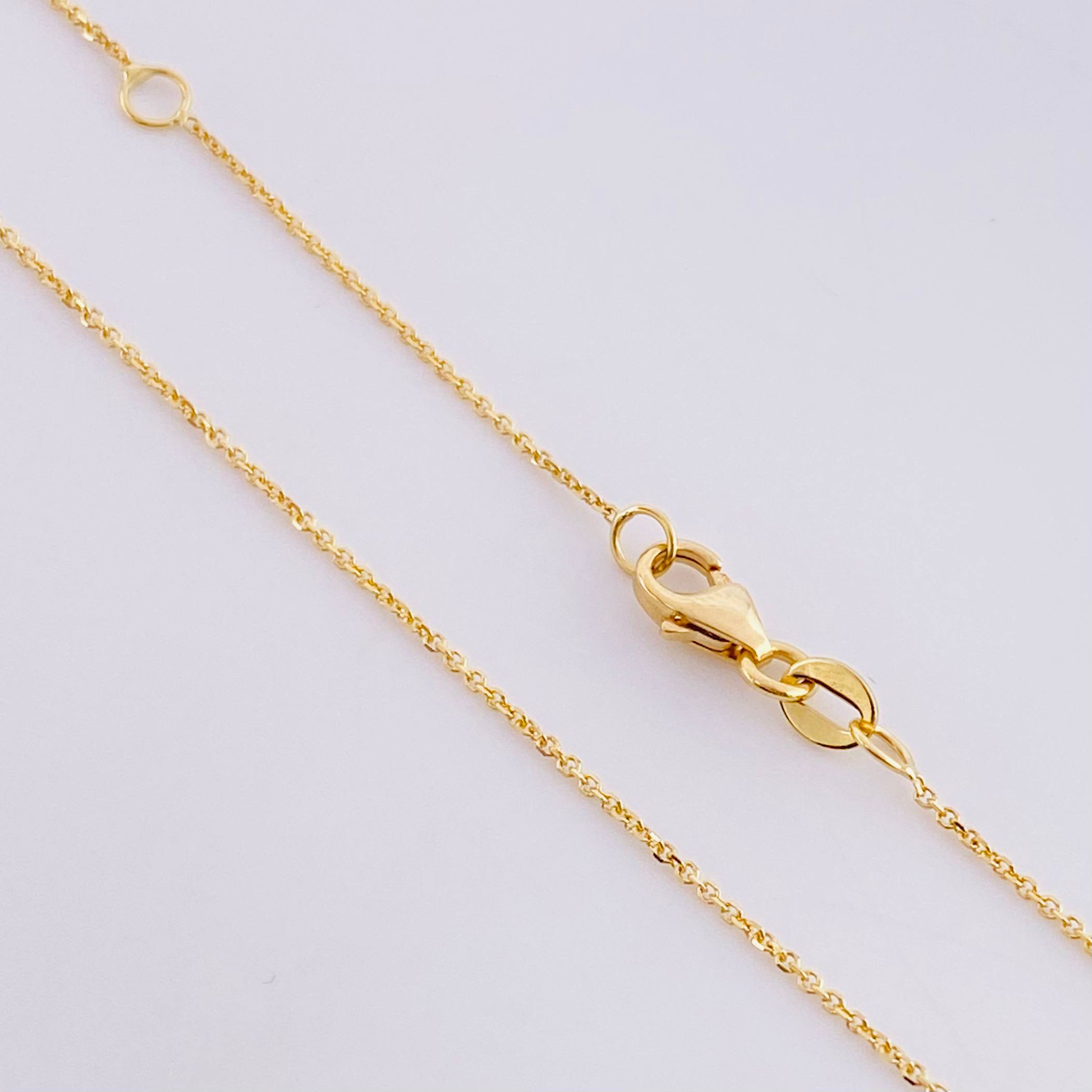 Cadena Aro Seguido Dije Cuatro Garras 2.15g / 17 3/4 in / 0.9mm Oro Amarillo 18K