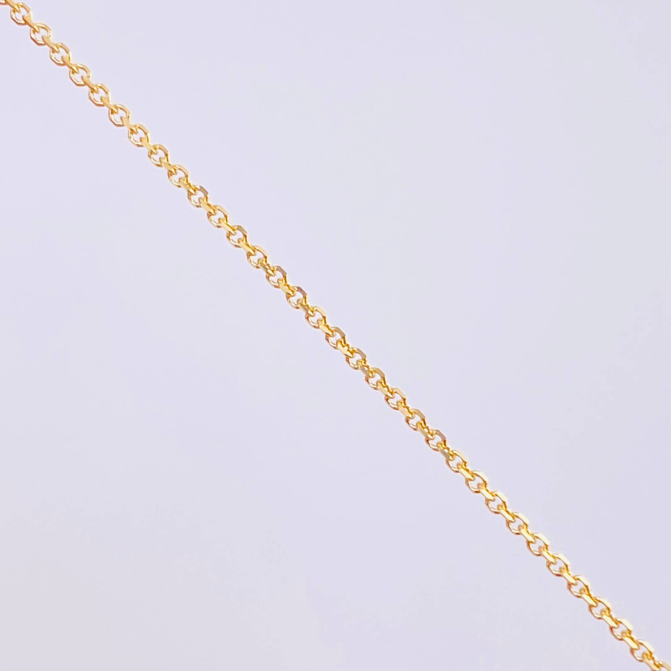 Cadena Aro Seguido Dije Linea Vida 1.8g / 18 in / 1mm Oro Amarillo 18K