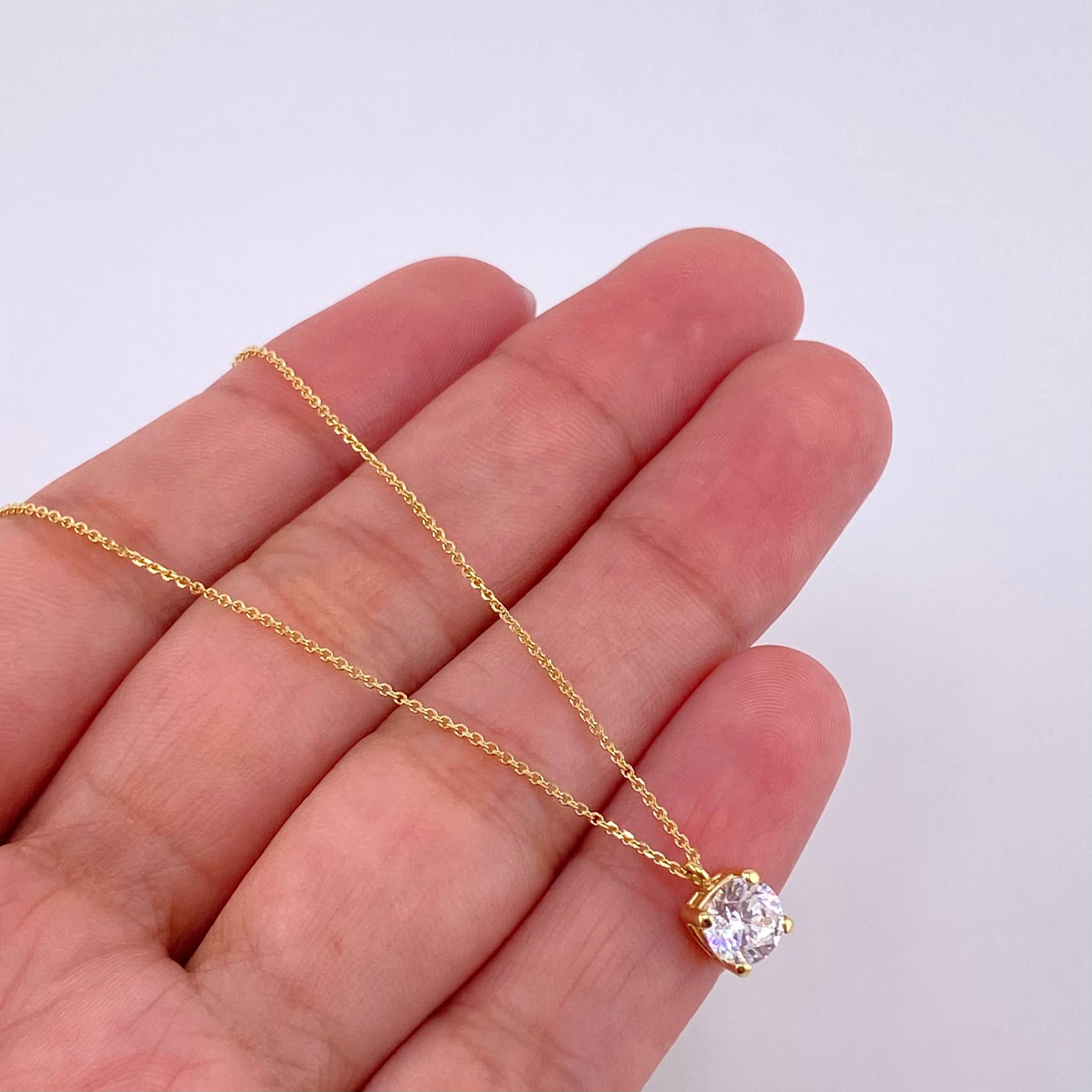Cadena Aro Seguido Dije Cuatro Garras 2.15g / 17 3/4 in / 0.9mm Oro Amarillo 18K