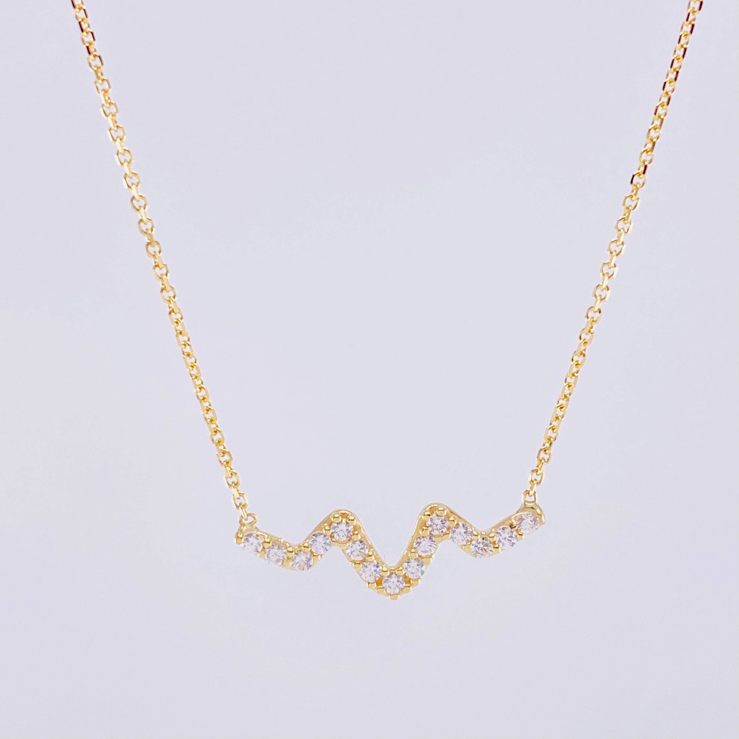 Cadena Aro Seguido Dije Linea Vida 1.8g / 18 in / 1mm Oro Amarillo 18K