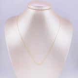 Cadena Aro Seguido Dije Linea Vida 1.8g / 18 in / 1mm Oro Amarillo 18K