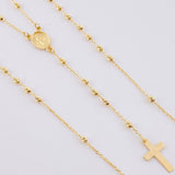 Rosario Virgen Milagrosa 3.5g / 19 3/4 in / 1.9mm Oro Amarillo 18K