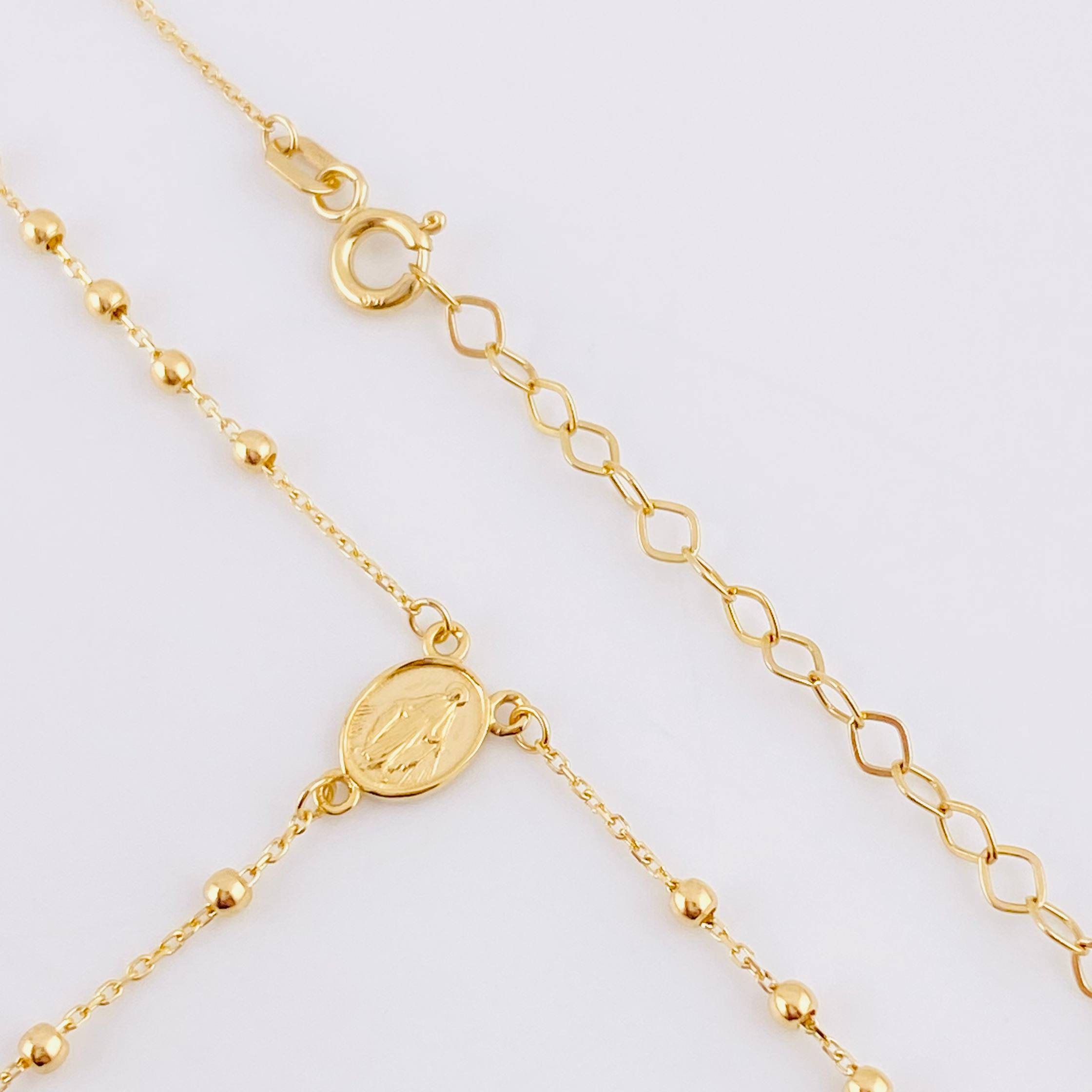 Rosario Virgen Milagrosa 4.05g / 19 3/4 in / 2mm Oro Amarillo 18K