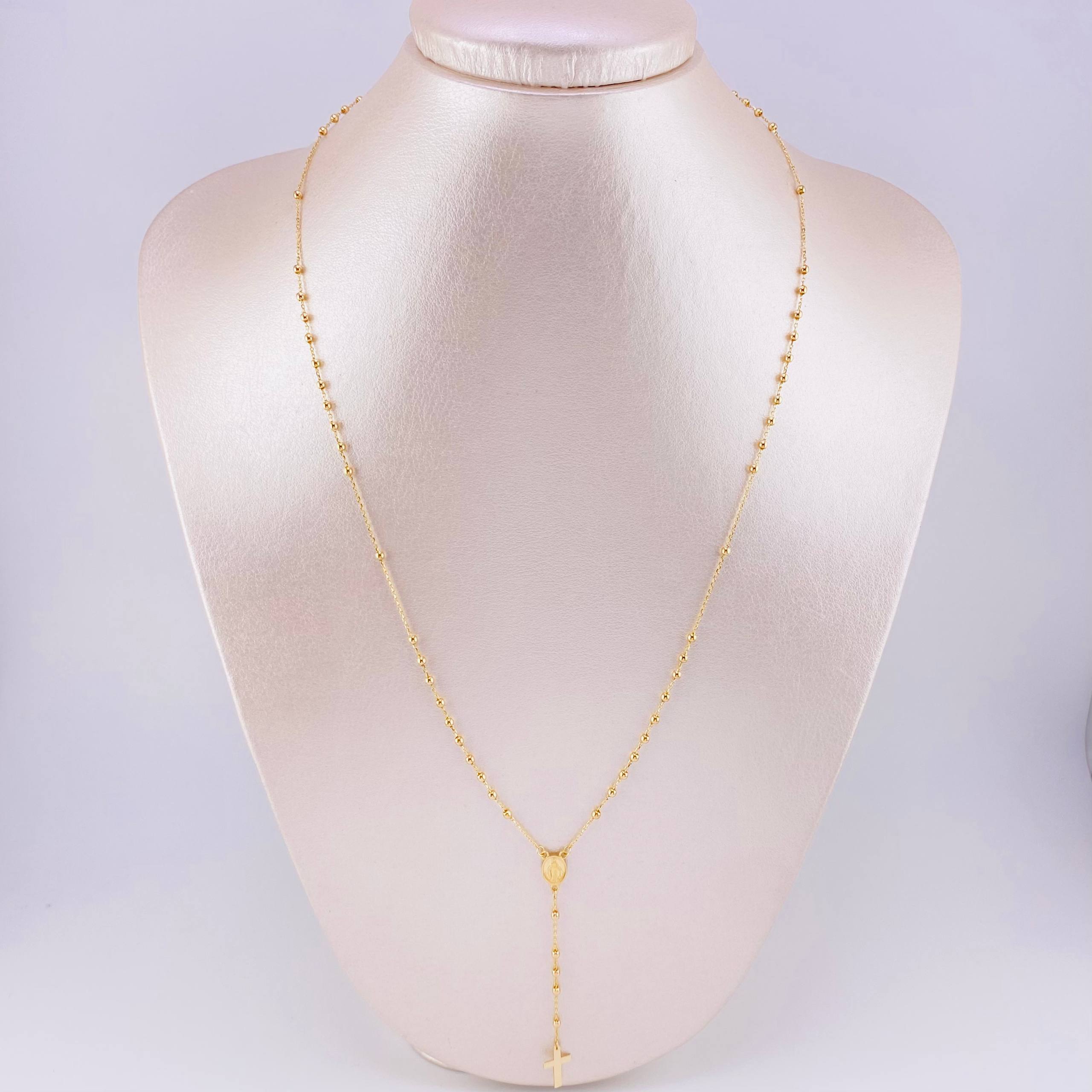 Rosario Virgen Milagrosa 4.05g / 19 3/4 in / 2mm Oro Amarillo 18K