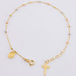 Bracelet Denario Miraculous Virgin 1.55g / 7 1/2 in / 1.9mm Three Golds 18K