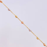 Bracelet Denario Miraculous Virgin 1.55g / 7 1/2 in / 1.9mm Three Golds 18K