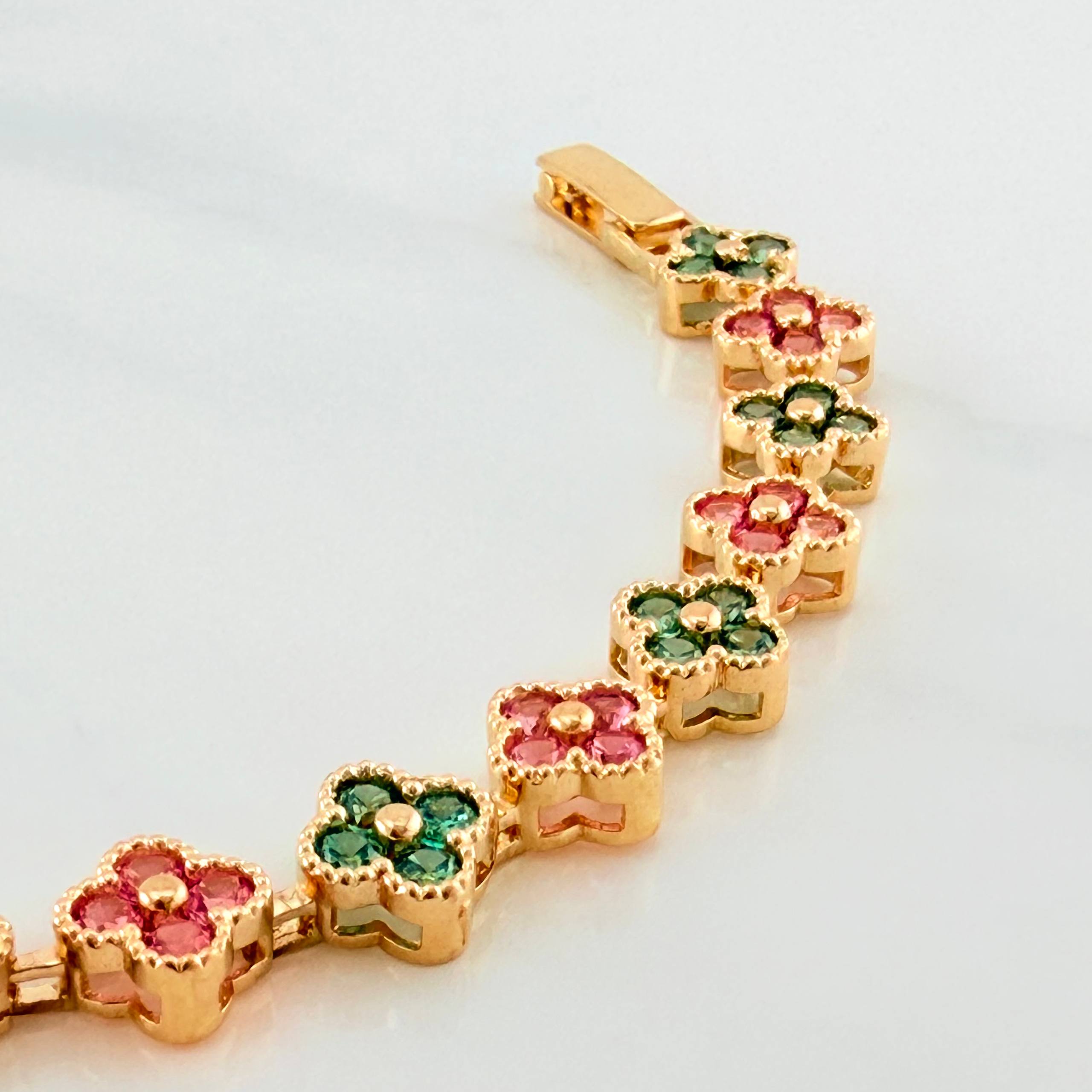 Bracelet Flores 12.9 g / 6 1/2 in / 7.46 mm Yellow Gold 18K