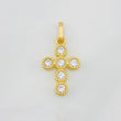 Pendant Thick Cross 1.75g / 1 in Yellow Gold 18K