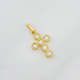 Pendant Thick Cross 1.75g / 1 in Yellow Gold 18K