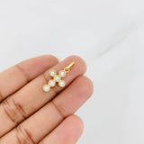 Pendant Thick Cross 1.75g / 1 in Yellow Gold 18K