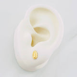 Stud Earrings Virgen de Guadalupe 0.65g / in / 7.4mm Yellow Gold 18K