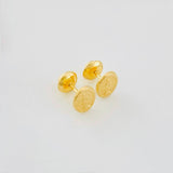 Stud Earrings Virgen de Guadalupe 0.65g / in / 7.2mm Yellow Gold 18K