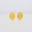 Stud Earrings Virgen de Guadalupe 0.75g / in / 8.2mm Yellow Gold 18K