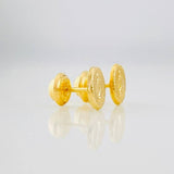 Stud Earrings Virgen de Guadalupe 0.75g / in / 8.2mm Yellow Gold 18K