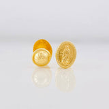 Stud Earrings Virgen de Guadalupe 0.75g / in / 8.2mm Yellow Gold 18K