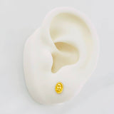 Stud Earrings Guardian Angel 0.55g / in / 6.3mm Yellow Gold 18K