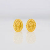 Stud Earrings Divine Child 0.65g / in / 7.56mm Yellow Gold 18K