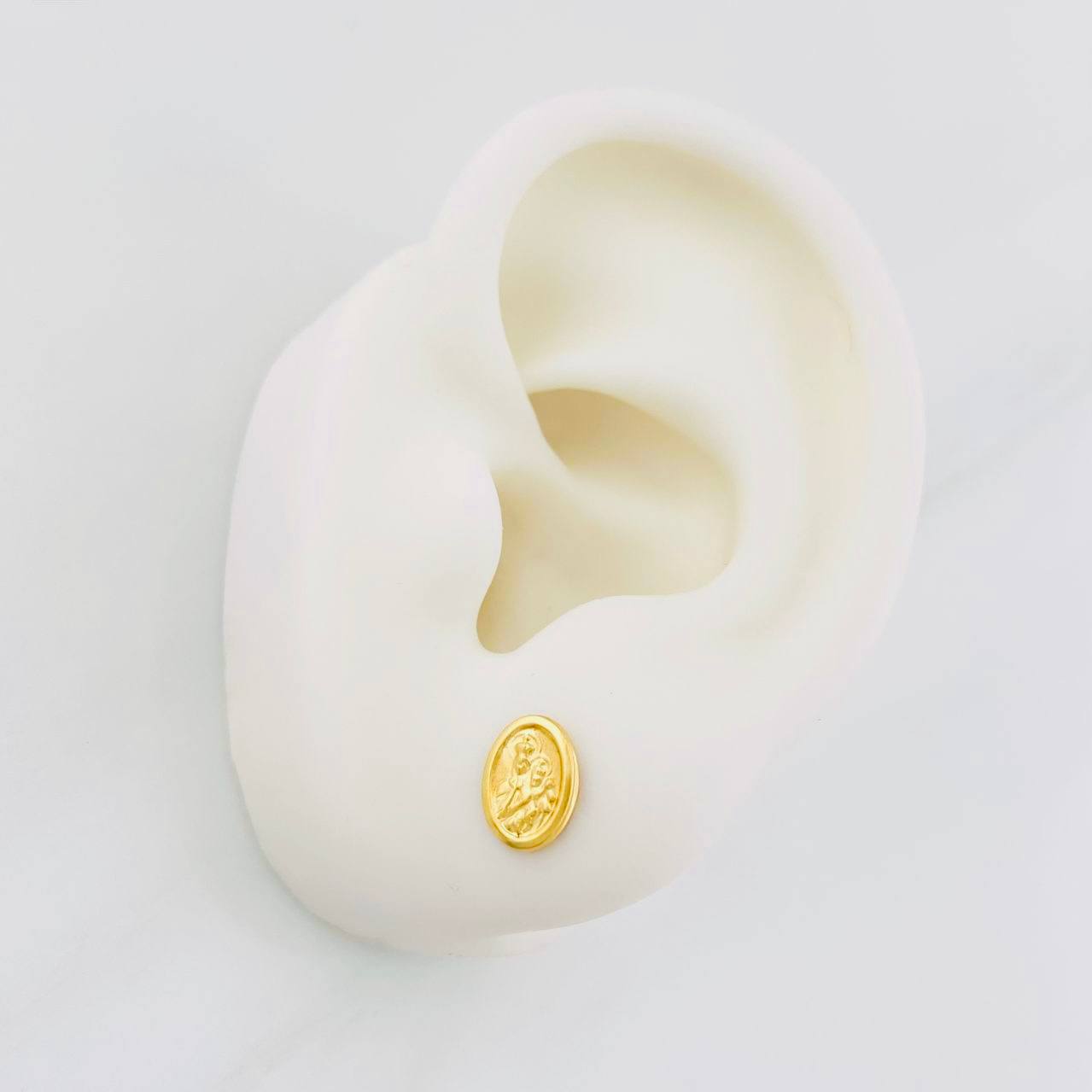 Topos Virgen del Carmen 0.75g / in / 8mm Oro Amarillo 18K