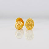 Stud Earrings Divine Child 0.65g / in / 7.56mm Yellow Gold 18K