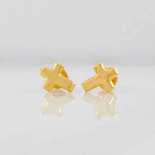 Topos Cruz 0.6g / in / 9mm Oro Amarillo 18K
