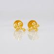 Stud Earrings Cross 0.45g / in / 6.8mm Yellow Gold 18K
