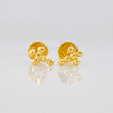 Stud Earrings Cross 0.45g / in / 6.8mm Yellow Gold 18K