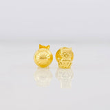 Stud Earrings Cat 0.5g / in / 6.2mm Yellow Gold 18K