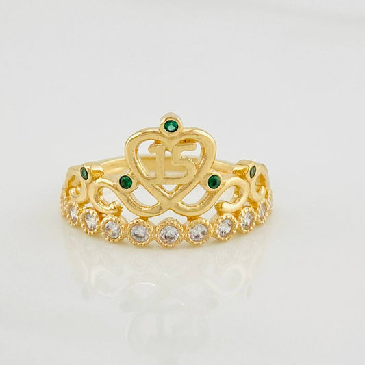 Crown Ring 15's 3g / T7 1/4 Yellow Gold 18K