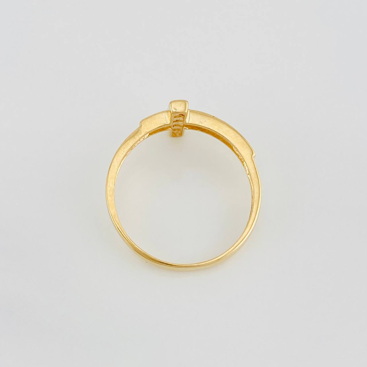 Anillo Cruz 1.75g / T6 Oro Amarillo 18K