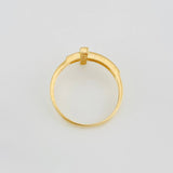 Anillo Cruz 1.75g / T6 Oro Amarillo 18K