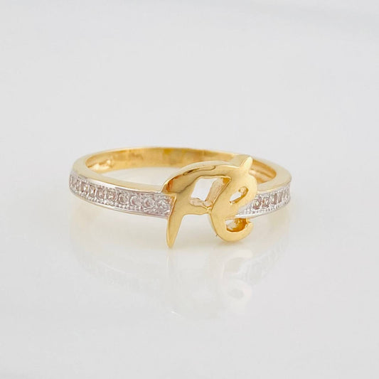 Faith Ring 2.5g / T6 Two-Tone Yellow White Gold 18K
