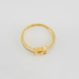 Anillo Fe 2.5g / T6 Dos Oros Amarillo Blanco 18K