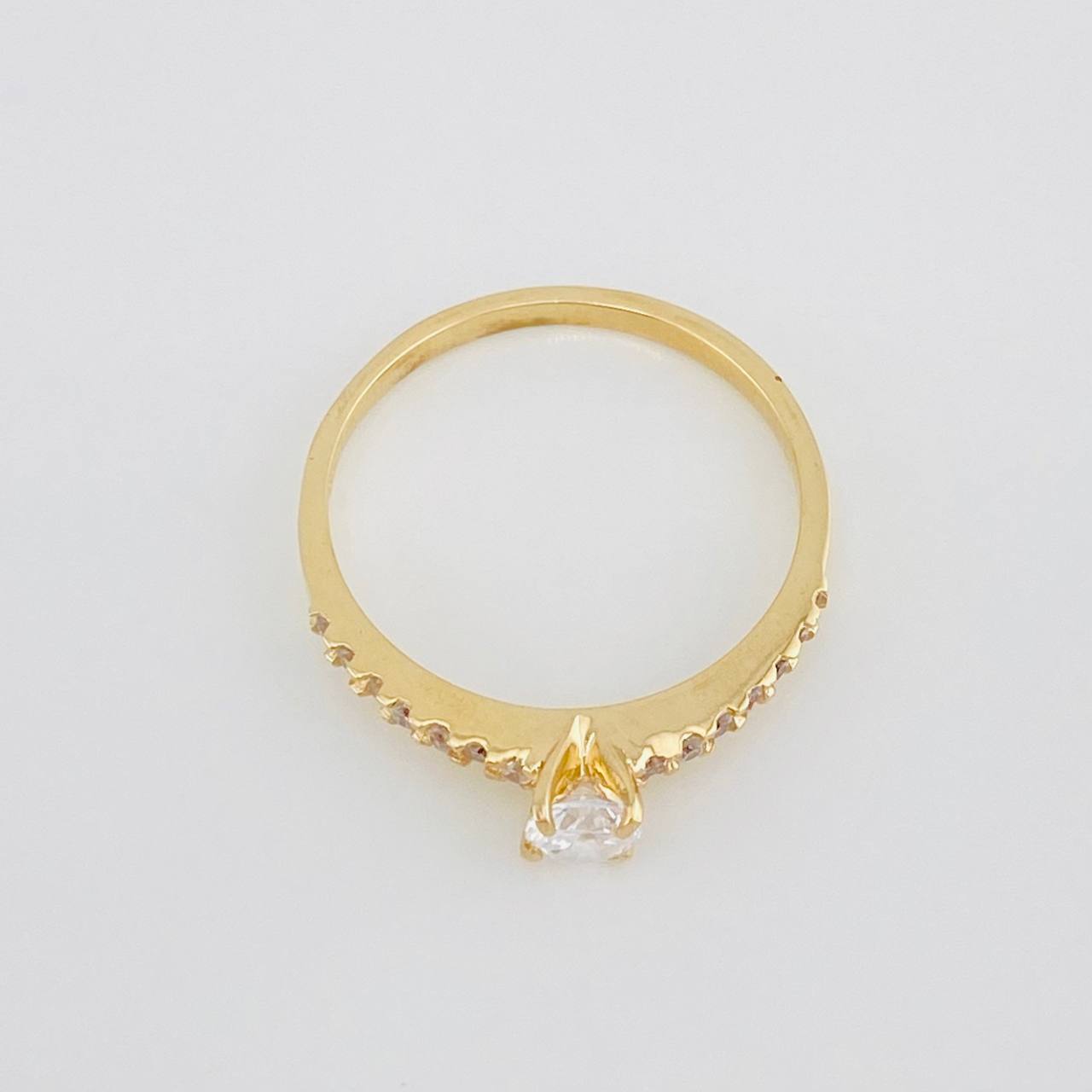 Anillo Solitario Churumbela 1.8g / T6 1/4 Oro Amarillo 18K