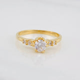 Anillo Solitario Churumbela 2.6g / T6 1/2 Oro Amarillo 18K