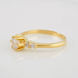 Anillo Solitario Churumbela 2.6g / T6 1/2 Oro Amarillo 18K